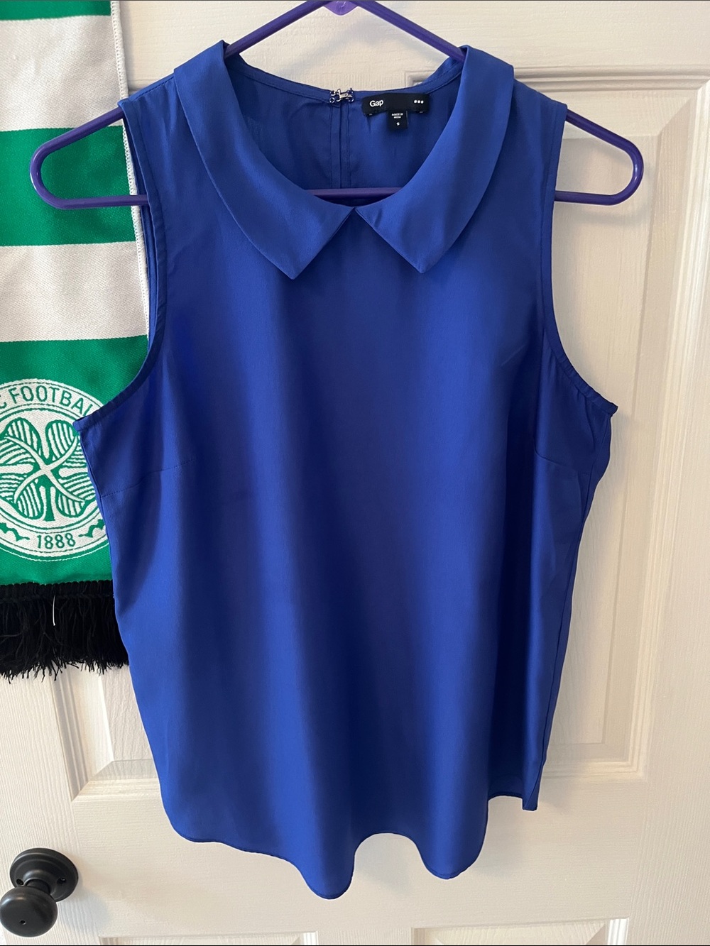 GAP Royal Blue Sleeveless Peter Pan Collar Camisole